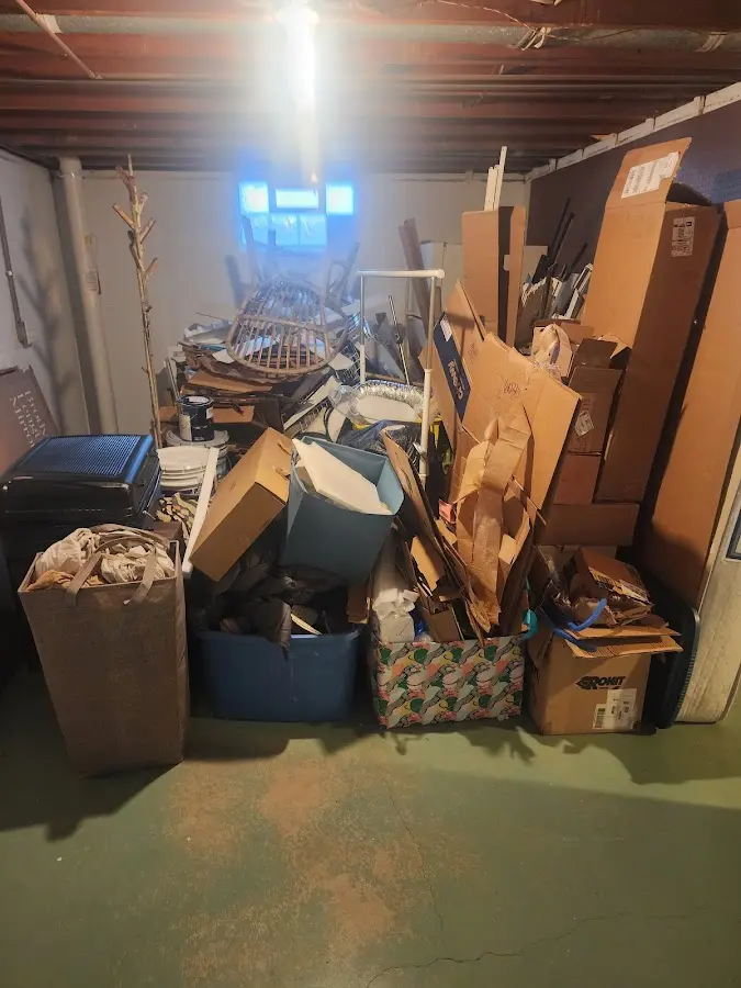 Roll-off dumpster container at job site for Concrete Dumpster Rental in Neptune City